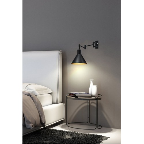Бра Candellux Copenhagen 14x17 см Чорний (21-75444)