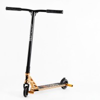 Самокат трюковий Best Scooter Spider HIC-система пеги алюмінієвий диск та дека колеса PU 100 кг Gold (107486)