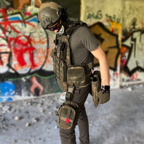 Тактичний підсумок для бічних бронеплит BroniQ Cordura 1000D MULTICAM (010735)