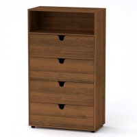 Комод МГ-7 тумба-1 Компаніт Горіх екко (80х40х137,1 см) Комод МГ-7 тумба-1 Компаніт Горіх екко (80х40х137,1 см)