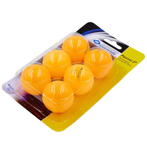 Набір м'ячів для настільного тенісу 6 штук DONIC МТ-658028 PRESTIGE 2star (целулоїд, d-40мм, помаранчевий) (PT0563) в інтернет супермаркеті PbayMarket!