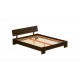 Ліжко дерев'яне Estella Титан 120х190 см Темний горіх Щит 2Л2.5 (8400150029)