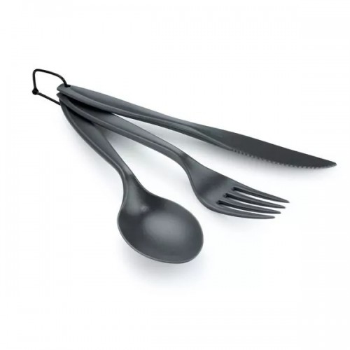 Комплект GSI Outdoors ніж/виделка/ложка Ring Cutlery 3 предмети Сірий (1099-70505)