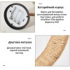Світильник-нічник декоративний No Brand Тепле світло 27х14х13 см Чорно-бежевий (STARSV-0188)