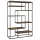 Стелаж для зберігання в стилі Loft NS-1676 1830x1200x300 мм Черный