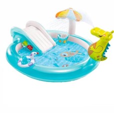 Надувний ігровий центр Intex 57165 «Крокодил», 201 х 170 х 84 см