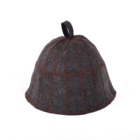 Банна шапка Luxyart Клітка Сірий (LA-280) Банна шапка Luxyart Клітка Сірий (LA-280)