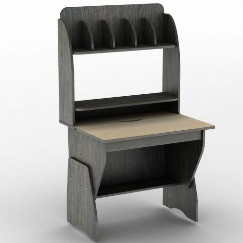 Стіл комп'ютерний Тиса Мебель СУ-18 Венге Молочний 1355x680x800 мм Стіл комп'ютерний Тиса Мебель СУ-18 Венге Молочний 1355x680x800 мм