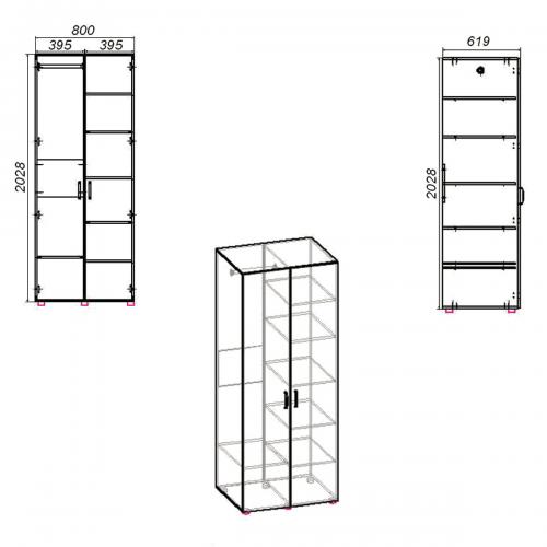 Шафа Компаніт 18 Німфея альба (білий) Шафа Компаніт 18 Німфея альба (білий)