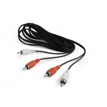 Аудіо-кабель Cablexpert (CCA-2R2R-7.5M), 2хRCA(M)-2хRCA(M), 7.5 м, чорний
