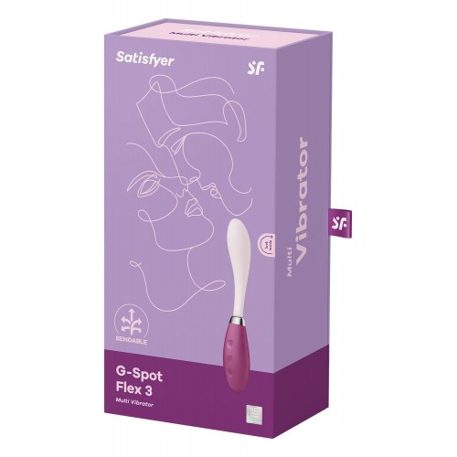 Вібратор Satisfyer G-Spot Flex 3 Red, гнучкий стовбур із фіксацією положення в інтернет супермаркеті PbayMarket!