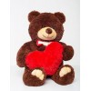 Плюшевий ведмедик з серцем Mister Medved Берті 110 см Бурий (028)