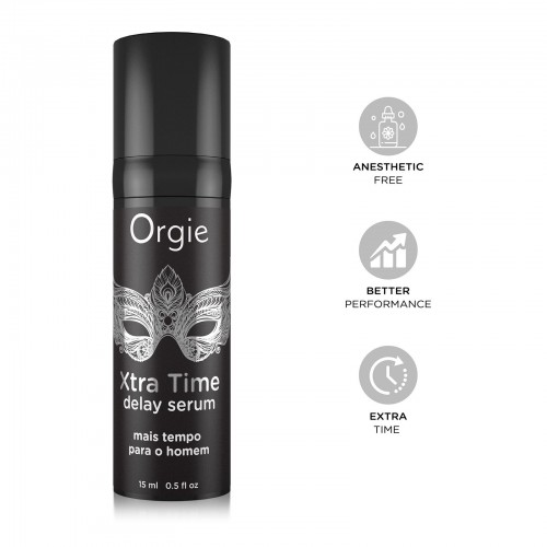 Сироватка-пролонгатор Orgie Xtra Time Delay Serum, 15 мл, без анестетиків, на силіконовій основі Сироватка-пролонгатор Orgie Xtra Time Delay Serum, 15 мл, без анестетиків, на силіконовій основі