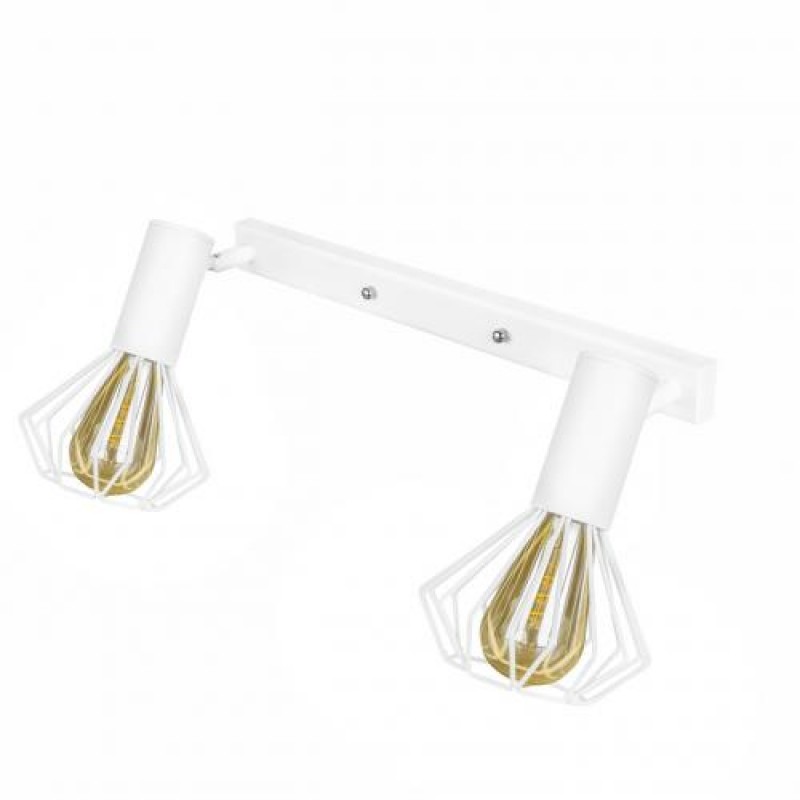 Світильник лофт MSK Electric Diadem настінно-стельовий NL 22151-2W білий