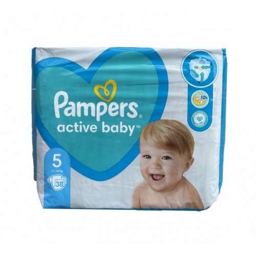 Дитячі одноразові підгузки Pampers Active Baby 5 11-16  кг 38 шт в інтернет супермаркеті PbayMarket!