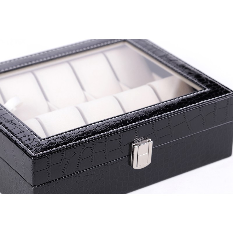 Скринька для зберігання годинників Craft 10PU.CROC.BL Чорний
