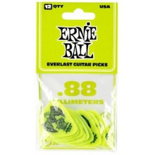 Медіатори Ernie Ball 9191 Green Everlast Guitar Player's Pack 0.88 mm (12 шт.)
