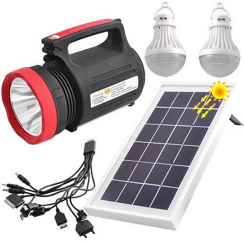 Ліхтар Luxury YJ-1902T 5W 22SMD Powerbank solar ЗУ220В Чорно-червоний (1748935803)