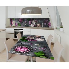 Наклейка 3Д вінілова на стіл Zatarga «Ліловий маффін» 650х1200 мм для будинків, квартир, столів, кафе