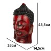 Маска Ручна Робота Непальська Будда 48,5x28x14,5 см Червоний (25279) в інтернет супермаркеті PbayMarket!