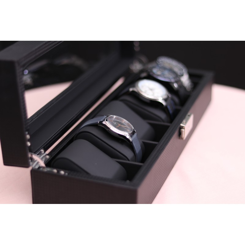 Шкатулка для зберігання годинників Craft 6PU.CRB.BL 30х20х8 cм Чорний