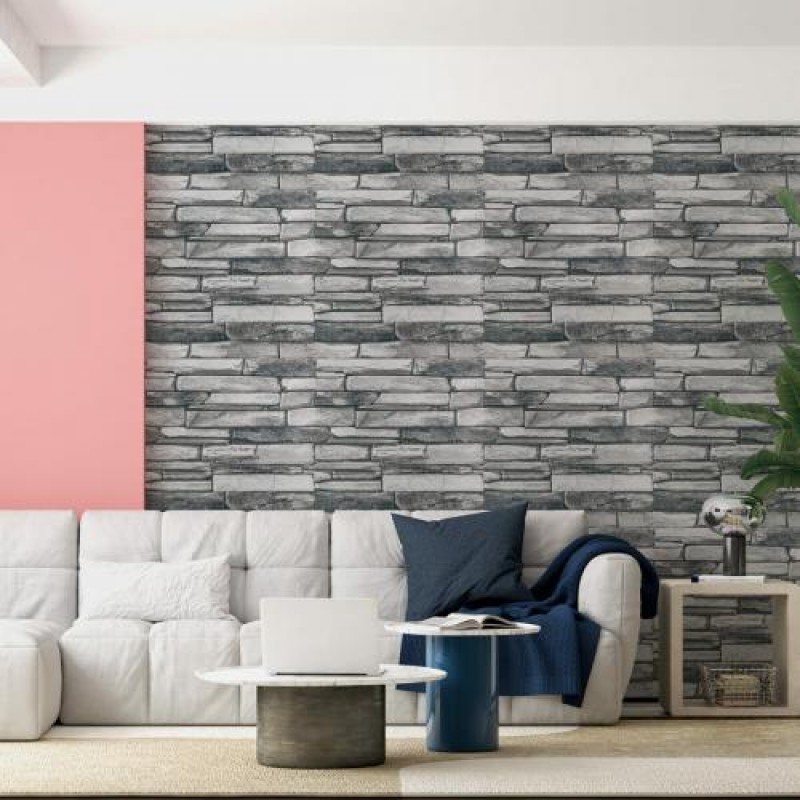 Панель стінова 3D Sticker Wall SW-00002003 700x700x4 мм Сірий (991943999)