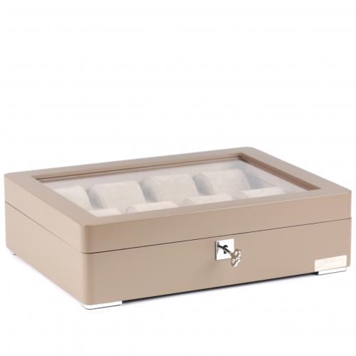 Скринька для зберігання годинників Salvadore WB/3420/8.TAN 320х245х87 мм Бежевий Скринька для зберігання годинників Salvadore WB/3420/8.TAN 320х245х87 мм Бежевий