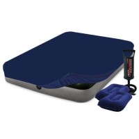 Надувний матрац Intex 64109-3, 152 x 203 x 25 см, з наматрацом-чехом, двома подушками та ручним насосом. Двомісний