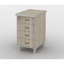 Тумба офісна Тиса Мебель ТМ-123 2 Сонома 76x60x40 см