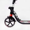 Двоколісний складаний самокат ліхтарик 2 амортизатора Best Scooter 100 кг Black and red (114434)