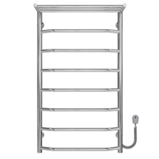 Рушникосушарка електрична Трапеція з полицею П8 500х900 Deffi Хром EF16 (C.TP.90.50.8.E.C.R.5)