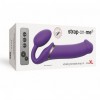 Безремінний страпон з вібрацією Strap-On-Me Vibrating Violet XL, діам. 4,5 см, пульт ДК, регульовани в інтернет супермаркеті PbayMarket!