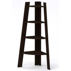 Кутова полиця-стелаж Компанит П 27 66х66х176,5 см Венге темний