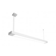 Світильник лінійний підвісний 125 см MSK Electric Office під дві led-лампи G-13 SL-120-2T8 WH