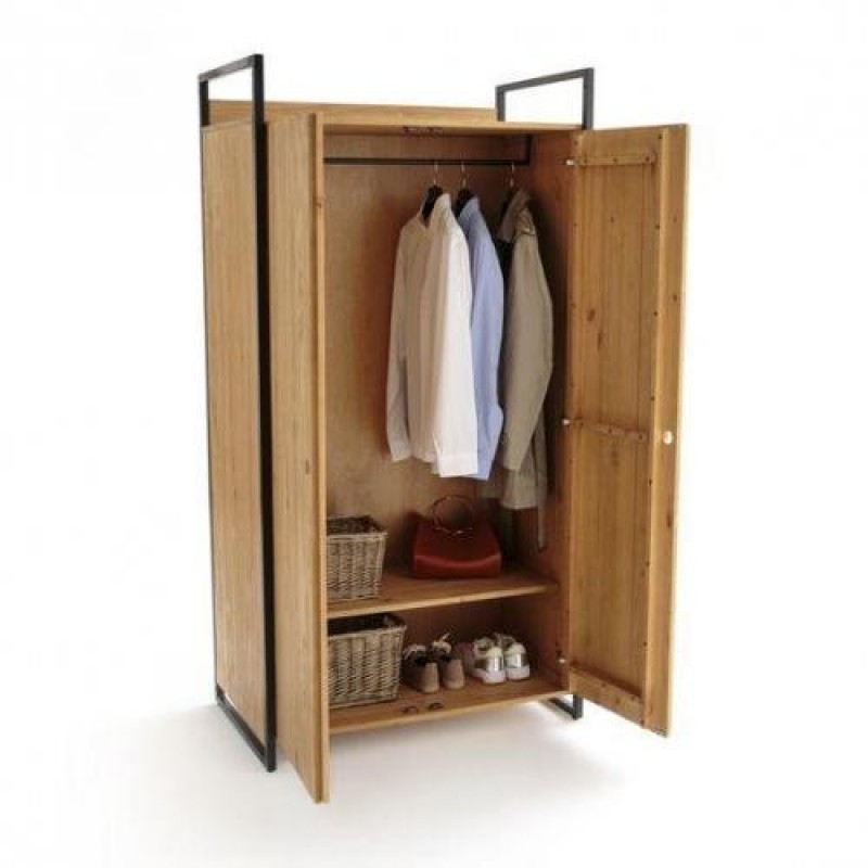 Шафа для зберігання в стилі Loft NS-2240 1960x1000x580 мм Черный