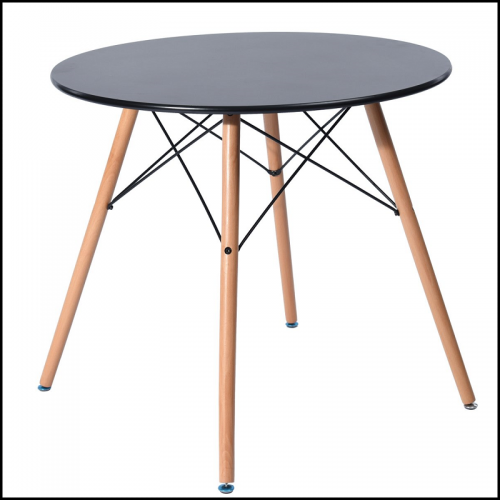 Стіл обідній SDM Тауер Вуд дерево бук 80 см Чорний (92037) Стіл обідній SDM Тауер Вуд дерево бук 80 см Чорний (92037)