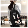 Рюкзак шкільний для дівчинки Hoz Rabbit 5 в 1 (рюкзак, шоппер, пенал, сумочка, гаманець) Чорний (SK001671) в інтернет супермаркеті PbayMarket!
