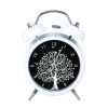 Годинник настільний Clock з будильником Моен Дерево Тихий хід 16х11,7х5,5 см Білий Чорний (16273) в інтернет супермаркеті PbayMarket!