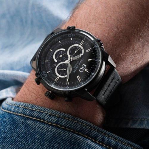 Годинник чоловічий водостійкий наручний Lee Cooper Wolf Чорний (2492688305) Годинник чоловічий водостійкий наручний Lee Cooper Wolf Чорний (2492688305)