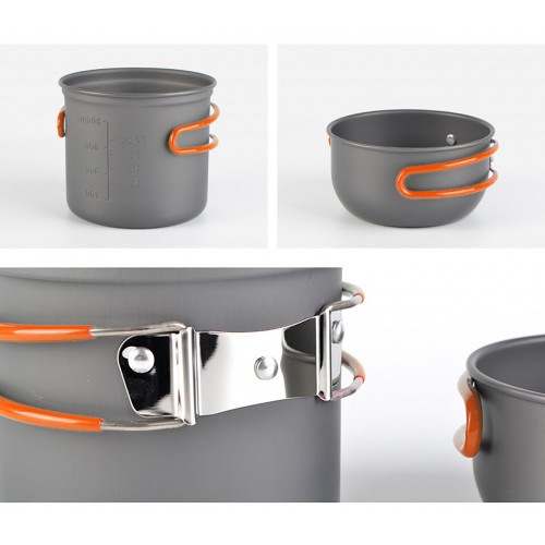Набір туристичного посуду A-PLUS Cooking Set DS-101/6017