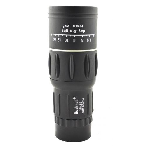 Монокуляр Bushnell 16x52 з подвійним фокусуванням + чохол Чорний (hub_np2_1298) Монокуляр Bushnell 16x52 з подвійним фокусуванням + чохол Чорний (hub_np2_1298)