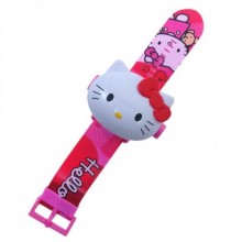 Дитячий наручний годинник проекційний Takara Tomy Hello Kitty Різнокольоровий (484492649)