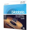 Струни для акустичної гітари D'Addario EJ40 Silk & Steel Folk Acoustic Guitar Strings 11/47