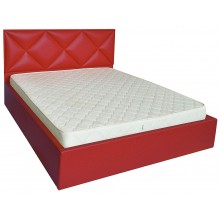 Ліжко Двоспальне Richman Лідс 180 х 190 см Флай 2210 З підйомним механізмом та нішою для білизни Червоне