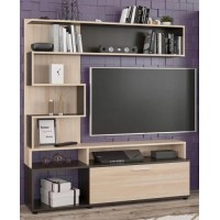 Стінка Феррара Меблі Сервіс Венге темний + Ясен світлий Стінка Феррара Меблі Сервіс Венге темний + Ясен світлий