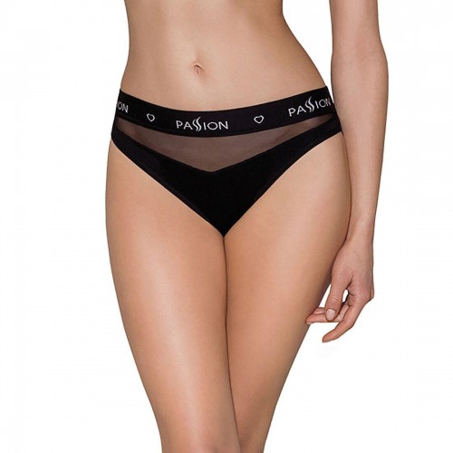 Трусики з прозорою вставкою Passion PS006 PANTIES XL, black в інтернет супермаркеті PbayMarket!