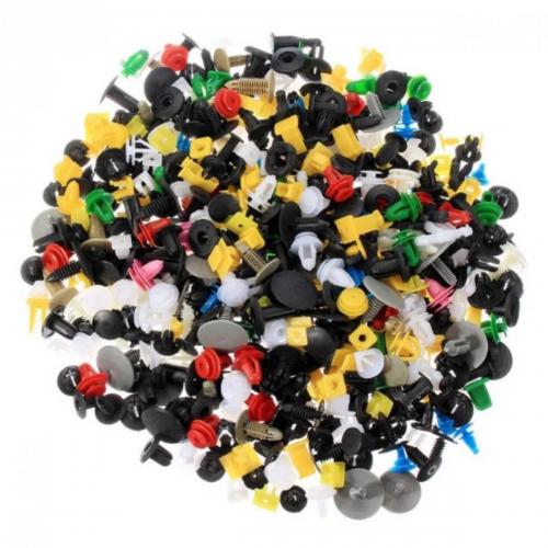 Набір автомобільних кріплень пістонів кліпс MHZ 500 шт. Multicolor Набір автомобільних кріплень пістонів кліпс MHZ 500 шт. Multicolor