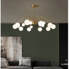 Світлодіодна люстра No Brand Венера 5041 Золотистий на 12 плафонів