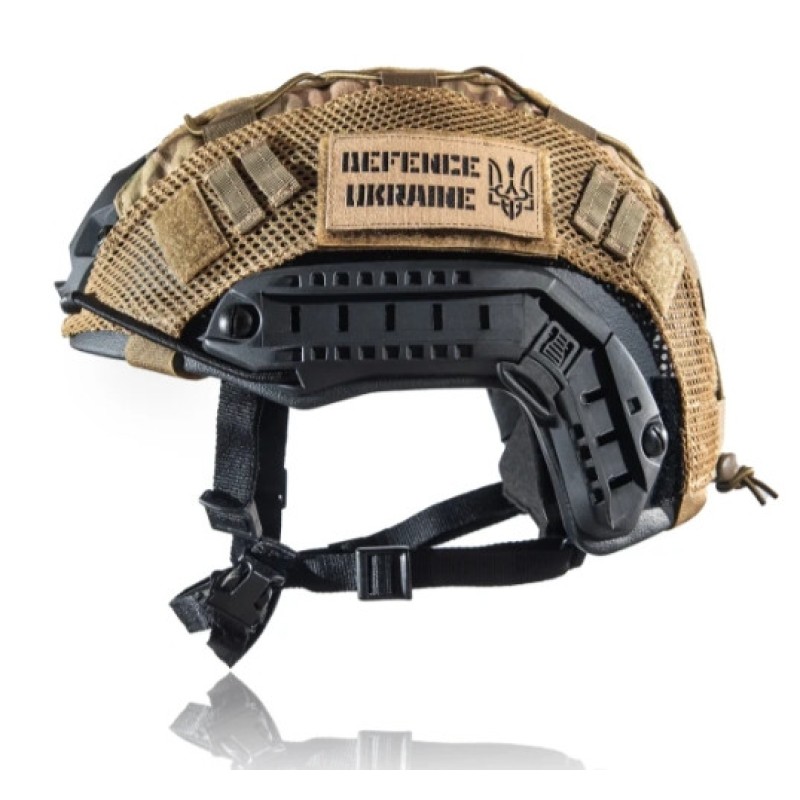 Тактична каска FAST NIJ IIIA та кавер L Мультикам