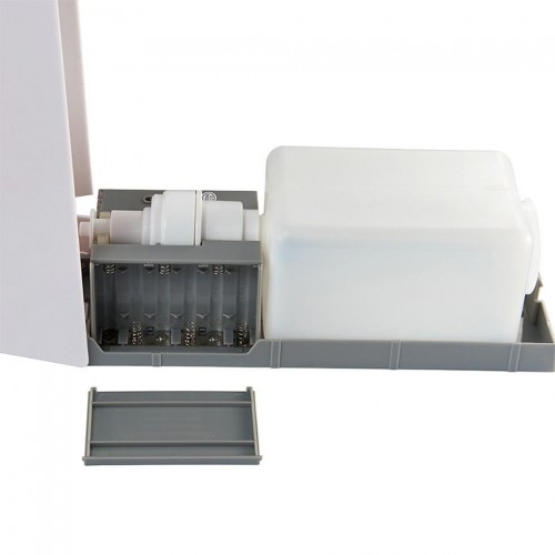Дозатор сенсорний для антисептика SBT group 7960A на стійці з білим краплеуловлювачем (7960A-BPK)